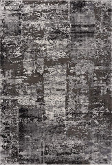 2’ x 8’ Gray Modern Abstract Runner Rug