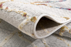 7’ x 10’ Gold and Ivory Abstract Branches Area Rug