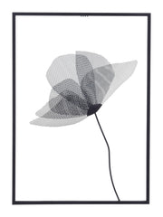 Matte Black Modern Bloom Wall Art