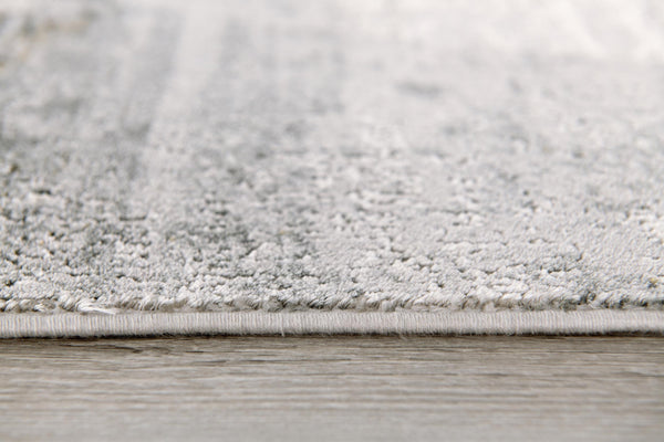 7’ x 10’ Gray Distressed Prism Modern Area Rug