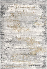 2’ x 5’ Gray Mod Distressed Strokes Area Rug