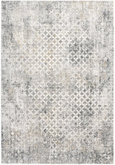 5’ x 8’ Gray and Ivory Distressed Area Rug