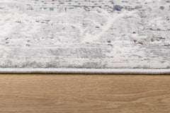 4” x 6” Gray Abstract Patterns Area Rug