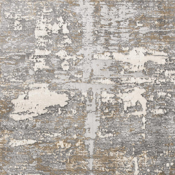 7’ x 10’ Beige and Gray Distressed Area Rug