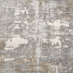 7’ x 10’ Beige and Gray Distressed Area Rug