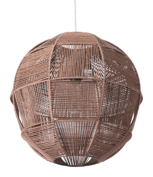 Natural Sculptural Hemp Ceiling Lamp