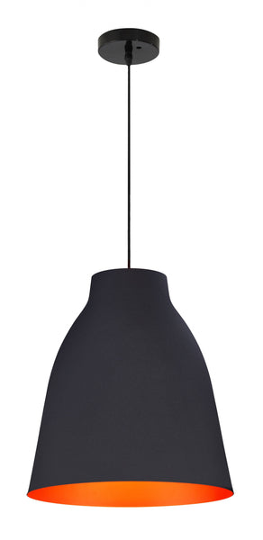 Matte Black Ember Ceiling Lamp