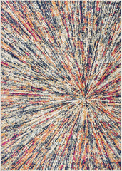 2’ x 22’ Cream Celestial Burst Abstract Runner Rug