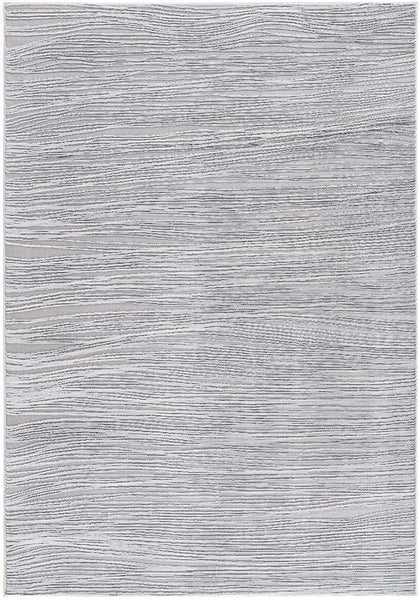 4’ x 6’ Blue Modern Abstract Stripe Area Rug