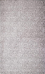 2’ x 13’ Gray Distressed Diamonds Runner Rug