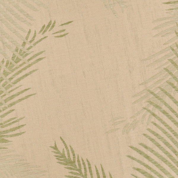 8’ Round Green Palms Indoor Outdoor Area Rug