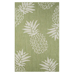8’ x 10’ Green Pineapple Indoor Outdoor Area Rug