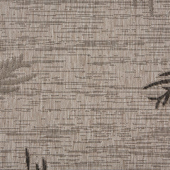 2’ x 3’ Beige Palm Leaves Indoor Outdoor Scatter Rug