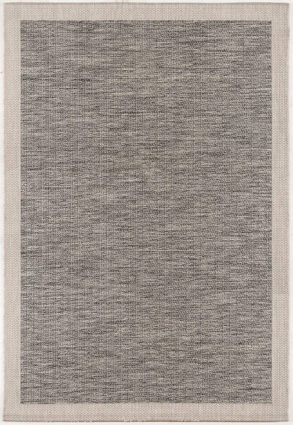 3’ x 10’ Sand and Gray Distressed Border Area Rug