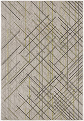 3’ x 10’ Sage Abstract Linework Runner Rug
