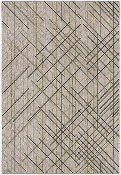 8’ x 10’ Sage Abstract Linework Area Rug