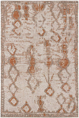 8’ x 10’ Brown Rust Distressed Area Rug