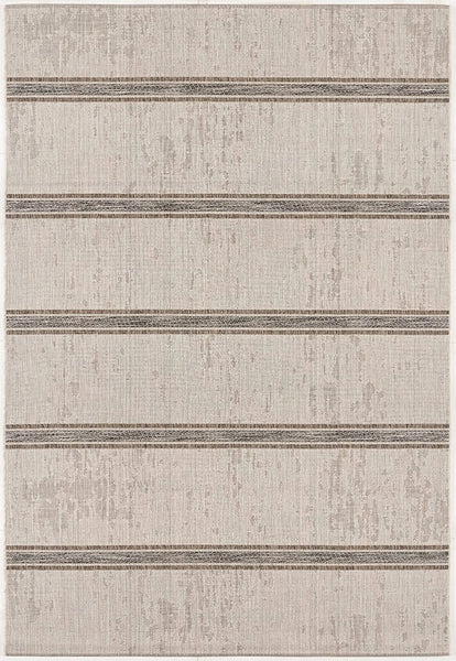 8’ x 10’ Ivory Transitional Striped Area Rug