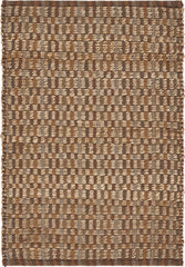 2’ x 3’ Tan Checkered Mid Century Scatter Rug