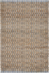 2’ x 3’ Blue and Brown Checkered Scatter Rug