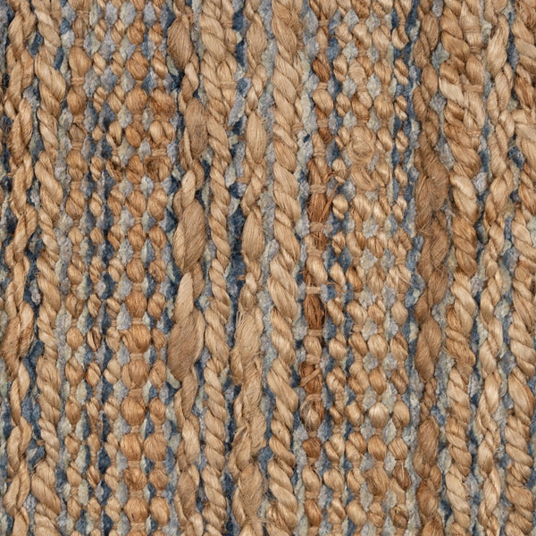 2’ x 3’ Navy and Tan Interwoven Scatter Rug