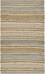 2’ x 3’ Tan and Gray Accent Striped Scatter Rug