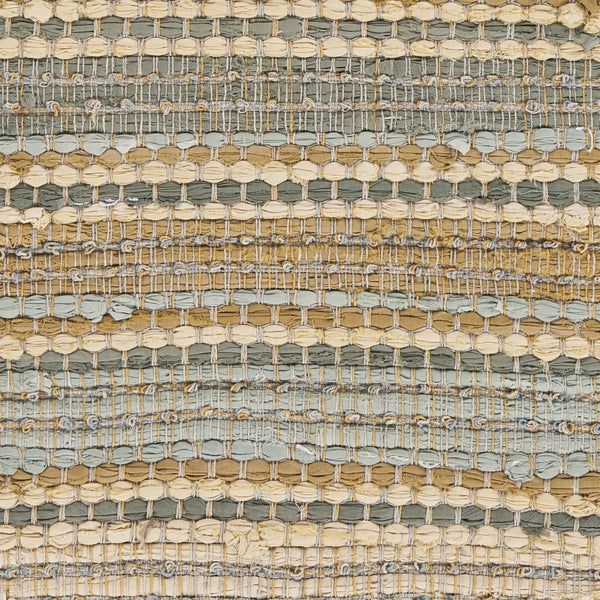 2’ x 3’ Tan and Gray Accent Striped Scatter Rug