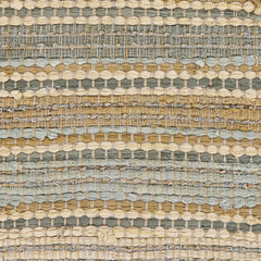 2’ x 3’ Tan and Gray Accent Striped Scatter Rug