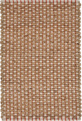 2’ x 3’ Tan and Red Checkered Scatter Rug