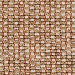 2’ x 3’ Tan and Red Checkered Scatter Rug