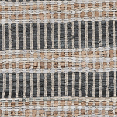 2’ x 3’ Gray and Tan Geometric Panel Scatter Rug