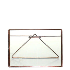 5x7 Jumbo Copper Metal Horizontal Glass Frame