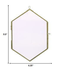 Petite Gold Metal Diamond Hanging Frame
