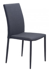 Set of Four Black Restaurant Quality Sleek Dining Chairs