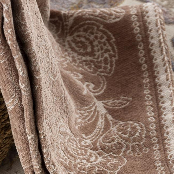 2' x 13' Beige Faded Tribal Motifs Runner Rug