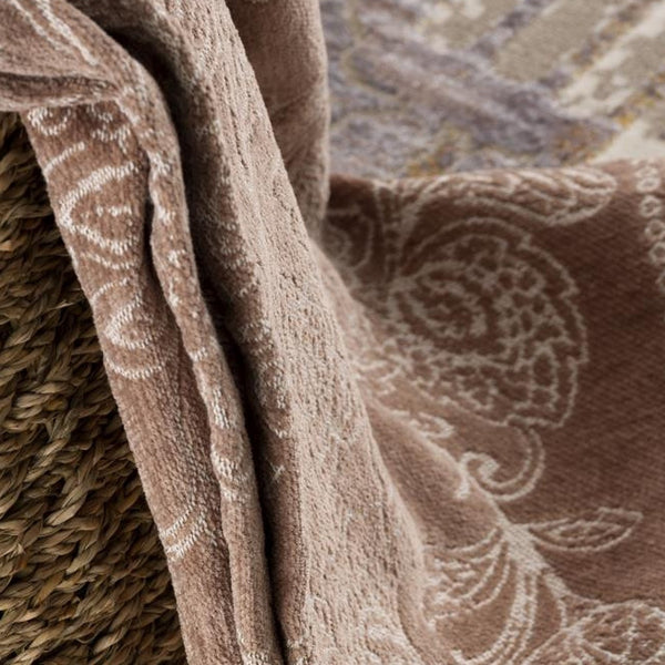 2' x 15' Beige Faded Tribal Motifs Runner Rug