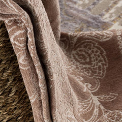 2' x 15' Beige Faded Tribal Motifs Runner Rug