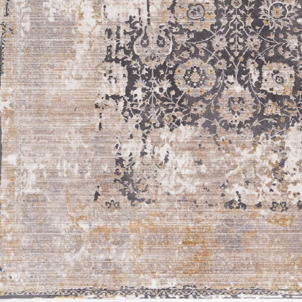 2' x 13' Gray Washed Out Persian Runner Rug
