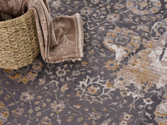 2' x 15' Gray Washed Out Persian Runner Rug