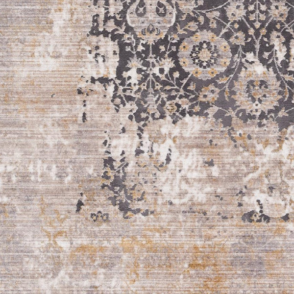 2' x 15' Gray Washed Out Persian Runner Rug