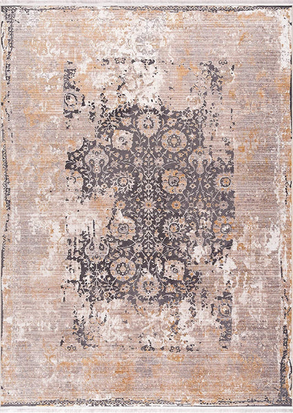 2' x 6' Gray Washed Out Persian Area Rug
