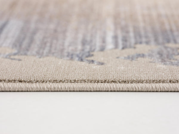 2' x 10' Beige Faded Sunset Runner Rug