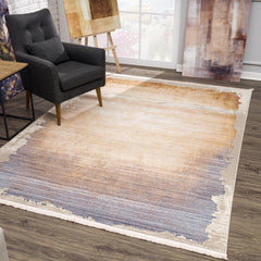 5' x 8' Beige Faded Sunset Area Rug