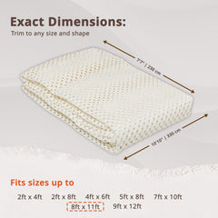 8' x 11' Ivory King's Premium Non Slip Rug Pad