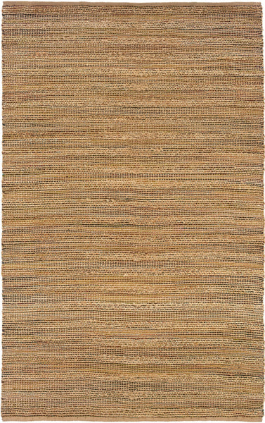 5' x 8' Brown Braided Jute Area Rug