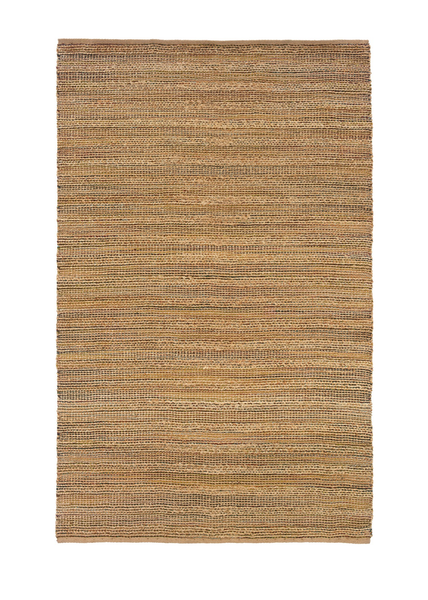 5' x 8' Brown Braided Jute Area Rug
