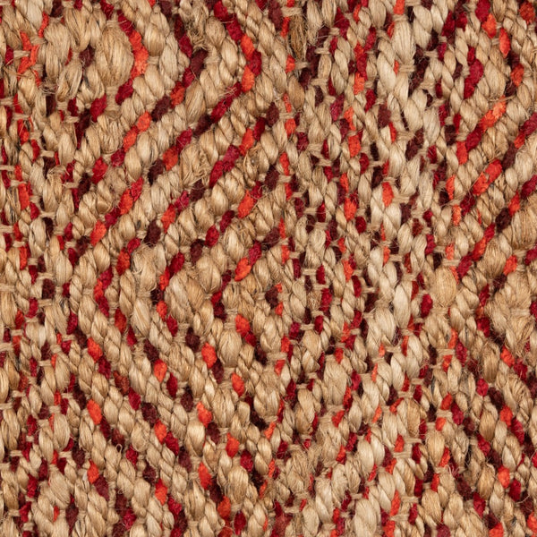 5' x 8' Burgundy and Tan Ombre Area Rug