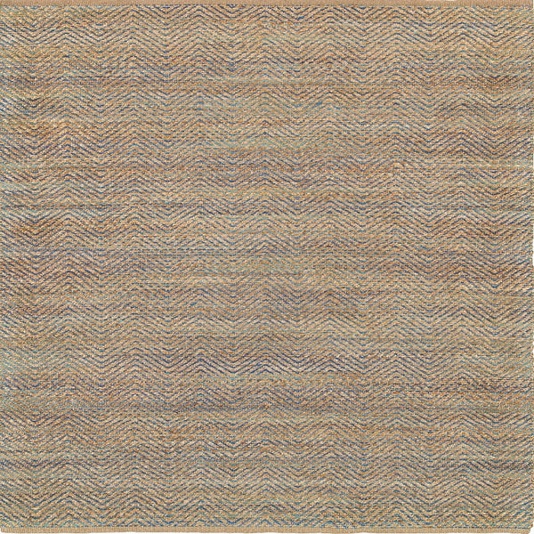 9' x 12' Tan and Navy Boho Chic Area Rug