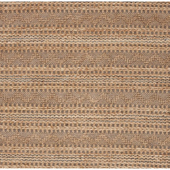 9' x 13' Tan and Gray Intricate Striped Area Rug