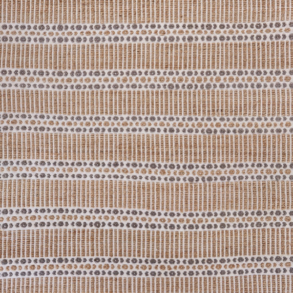 5' x 8' Tan and Gray Detailed Stripes Area Rug